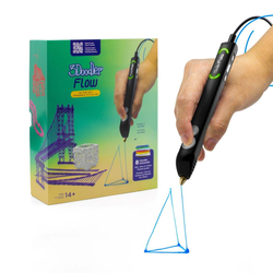 3Doodler 3D pero FLOW + 8 PLA náplní a 3D šablona