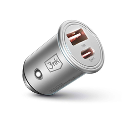 3mk nabíječka do auta - Hyper Car Charger 45W, 1x USB + 1x USB-C (PD)