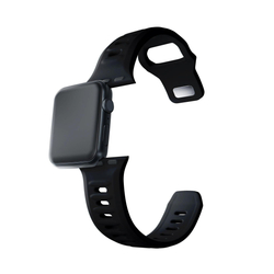 3mk Silicone Watch Strap pro Apple 38/40/41 mm Black