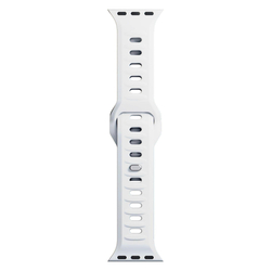 3mk Silicone Watch Strap pro Apple 42/44/45/49 mm White