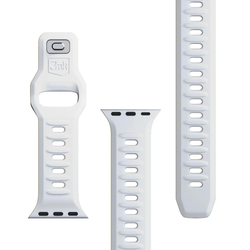 3mk Silicone Watch Strap pro Apple 42/44/45/49 mm White