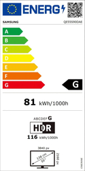 55" Samsung QE55S90D (2024)