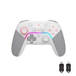 A4tech Bloody GPW70, gamepad, RGB, Dual mode 2,4G+USB, bílý