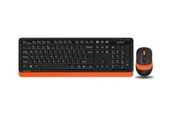 A4tech FG1010 FSTYLER set bezdr. klávesnice + myši, oranžová barva