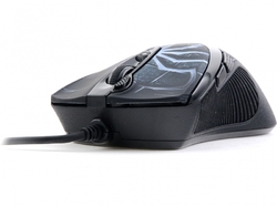 A4tech myš XL-747H, game mouse, 3600dpi, Anti-Vibrate, motiv pavouk modrý, USB