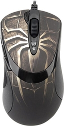 A4tech myš XL-747H, game mouse, 3600dpi, Anti-Vibrate, USB, motiv pavouk hnědý