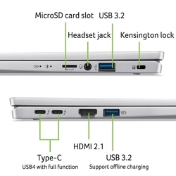 Acer Swift Go 14 Pure Silver (SFG14-72-51V8) (NX.KP0EC.002)