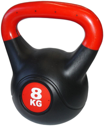 ACRA Činka kettlebell s cementovou náplní - 8 kg