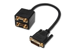 PremiumCord Adapter DVI-I (24+5) male => 2x VGA DB15HD female