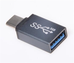 Adaptér USB 3.1 konektor C/male - USB 3.0 A/female, kovově modrý