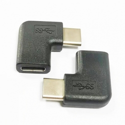 PremiumCord Adaptér USB-C/male - C/female zahnutý 90°