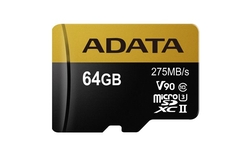 ADATA MicroSDXC Premier ONE 64GB UHS-II U3 Class 10 + SD adaptér