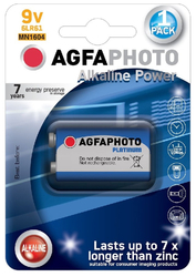 AgfaPhoto Power alkalická baterie 9V, blistr 1ks