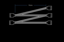 AKASA multiplikátor 4v1 pro RGB LED pásky