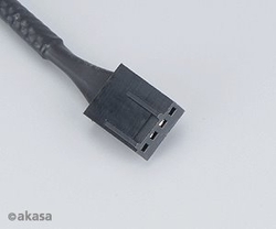 AKASA prodlužovací 4pin PWM a 3pin ventilátory, 30cm