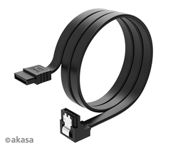 AKASA Proslim SATA kabel 90° - 50 cm