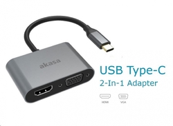 AKASA - USB-C na HDMI a VGA