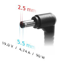 Akyga Nabíječka na notebook 19V/4.74A/90W 5.5x2.5mm