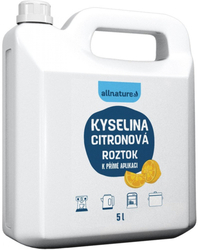 Allnature Bílý ocet 10 % s vůní citrónu 5 l