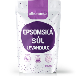 Allnature Epsomská sůl Levandule 1 kg