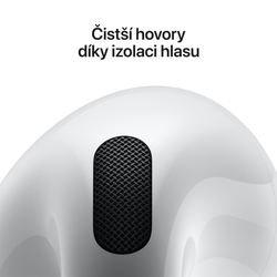 Apple AirPods 4 s aktivním potlačováním hluku (ANC) (MXP93ZM/A)