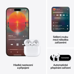 Apple AirPods 4 s aktivním potlačováním hluku (ANC) (MXP93ZM/A)