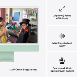 Apple iMac 24" M4 chip 8core CPU/8core GPU,16GB,256GB SSD,Green