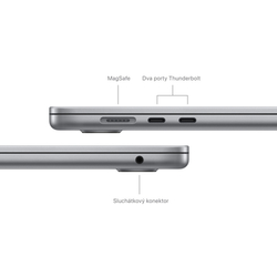 Apple MacBook Air 15'',M3 8-core CPU/10-core GPU,512GB,16GB,Space Grey (mxd13cz/a)