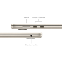 Apple MacBook Air 15'',M3 8-core CPU/10-core GPU,512GB,16GB,Starlight (mxd33cz/a)