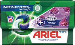 Ariel gelové kapsle Amethyst Flower Plus Krabice 20ks