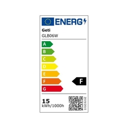 Žárovka LED E27 15W A65 bílá teplá Geti SAMSUNG čip