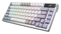 ASUS ROG AZOTH Moonlight White, mechanická, Bluetooth, US, bílá