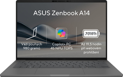 ASUS Zenbook A14 OLED UX3407QA-OLED267W Iceland Gray