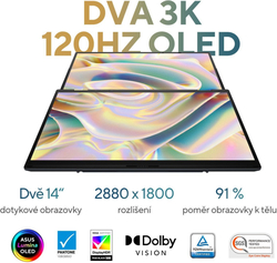 ASUS Zenbook Duo OLED UX8406CA-OLED067X Inkwell Gray celokovový