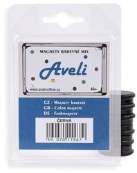 Aveli set magnetů, 6ks, černá barva