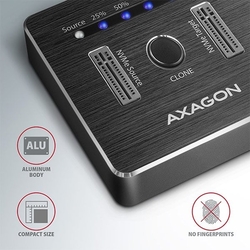 AXAGON ADSA-M2C, USB-C 3.2 Gen 2 - 2x M.2 NVMe SSD dokovací stanice