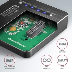 AXAGON ADSA-M2C, USB-C 3.2 Gen 2 - 2x M.2 NVMe SSD dokovací stanice