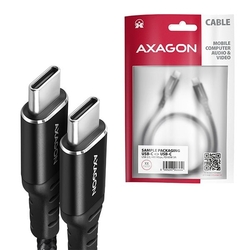 AXAGON BUCM-CM10AB, HQ kabel USB-C <-> USB-C, 1m