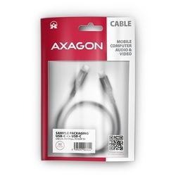 AXAGON BUCM-CM10AB, HQ kabel USB-C <-> USB-C, 1m