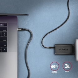 AXAGON BUCM3-CM10AB, SPEED kabel USB-C <-> USB-C, 1m, černý