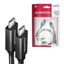 AXAGON BUCM32-CM10AB, SPEED+ kabel USB-C <-> USB-C, 1m