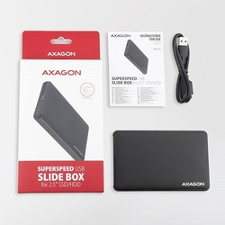 AXAGON EE25-SL, USB 3.2 Gen 1 - SATA 6G, 2.5" SLIDE box