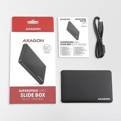 AXAGON EE25-SLC, USB-C 3.2 Gen 1 - SATA 6G 2.5" SLIDE box