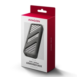 AXAGON EEM2-20G, USB-C 20Gbps - M.2 NVMe SSD kovový ARMORED box