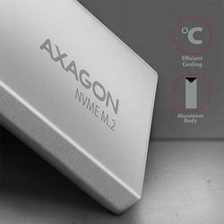 AXAGON EEM2-UG2 USB-C M.2 NVMe box, stříbrný