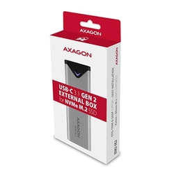 AXAGON EEM2-UG2 USB-C M.2 NVMe box, stříbrný