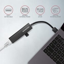 AXAGON HMA-GL3A, USB 3.2 Gen 1 hub, porty 3x USB-A + Gigabit Ethernet