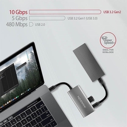 AXAGON HMC-4G2 USB-C 3.2 Gen 2 hub Speedster