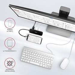 AXAGON HMC-6GL, USB 3.2 Gen 1 hub, PD 100W