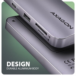 AXAGON HMC-6GM2, USB-C 10Gbps GEN2COMBO 6in1 hub